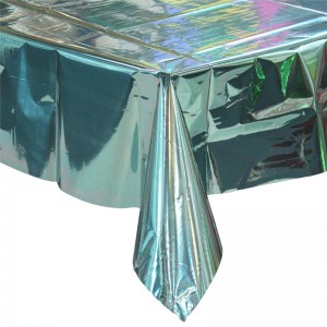 Povă de masă verde-deschis metalic colorat folie de masă personalizată mat / tampon