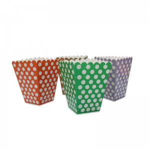 Cutie de pachete pentru hârtie portabilă pentru cutie de carton cu bomboane, colorată de design OEM colorat cadou de petrecere